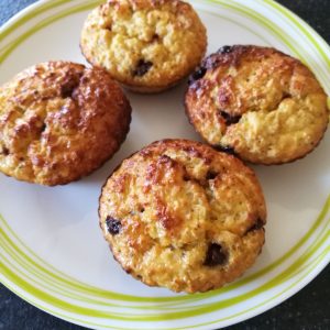 Chocolate Orange Baked Oats on a plate