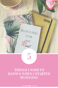 Top 7 - 5 Things I Wish I'd Known When I Started Blogging