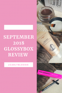 September 18 Glossybox Review.