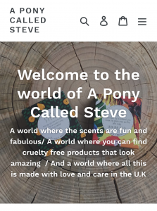 A Pony Called Steve Website