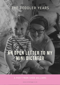 The Toddler Years Series - An Open Letter To MY Mini Dictator By Shan Williams