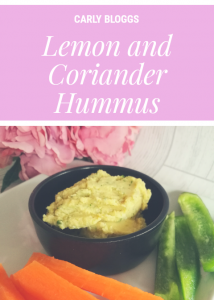 Healthier Lemon and Coriander Hummus