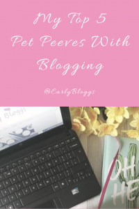 My Top 5 Pet Peeves With Blogging