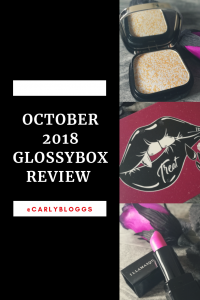 October 18 Glossybox - Treat Box