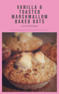 Vanilla & Toasted Marshmallow Baked Oats