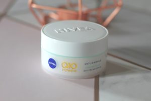 Skincare in your early 30's - A small white pot with Nivea on the lid and Q10 on the side