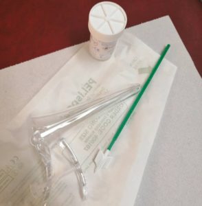 Cervical Screening - The items used for the screening test.