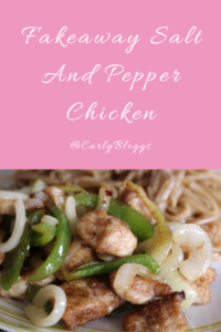 Fakeaway Salt And Pepper Chicken - Gluten Free, Dairy Free and a healthier recipe than your normal Chinese. 