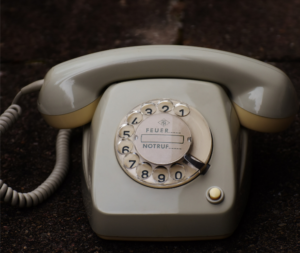 Remover negativity from your life - an old fashioned phone with the dial on the front.