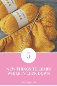 15 New Things To Learn While In Lock Down - Why not use this time to learn a new skill or craft!