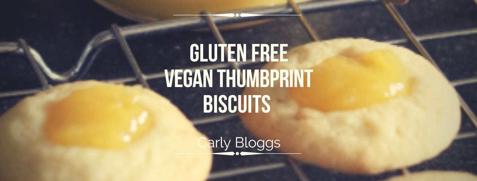 Gluten Free, Vegan Thumbprint Biscuits With Lemon Curd - Carly Bloggs