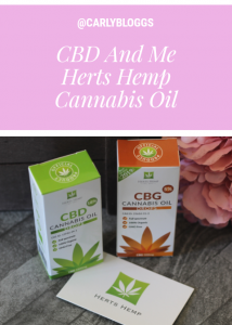 CBD and Me - Herts Hemp Cannabis Oil - Find out my thoughts on CBD and CBG oil