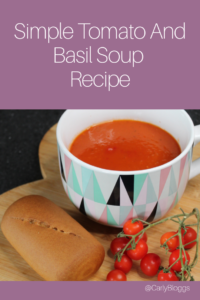 Simple Tomato and Basil Soup recipe - Slimming World friendly, syn free, gluten free, dairy free and vegan friendly.