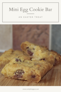 Mini Egg Cookie Bar - The ultimate Easter treat! Gluten free and can be made vegan if needed too!